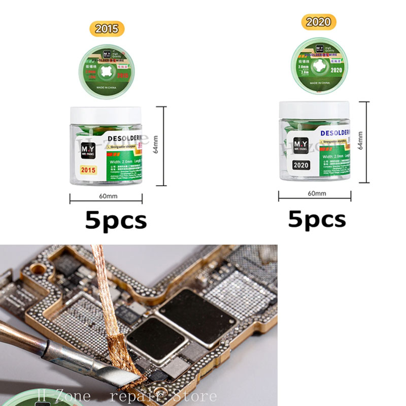 Solder Wick Braid - YCS M.Y 5 Stück Entlötdocht, Lötentferner,