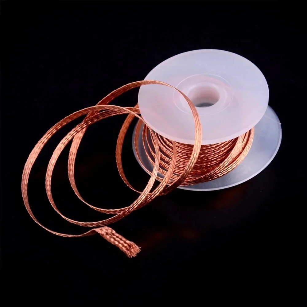 Solder Wick Braid - 1,0-4,0mm Länge Schweißdrähte Entlötungsnetz Geflechtband Kupfer-Schweißpunkt