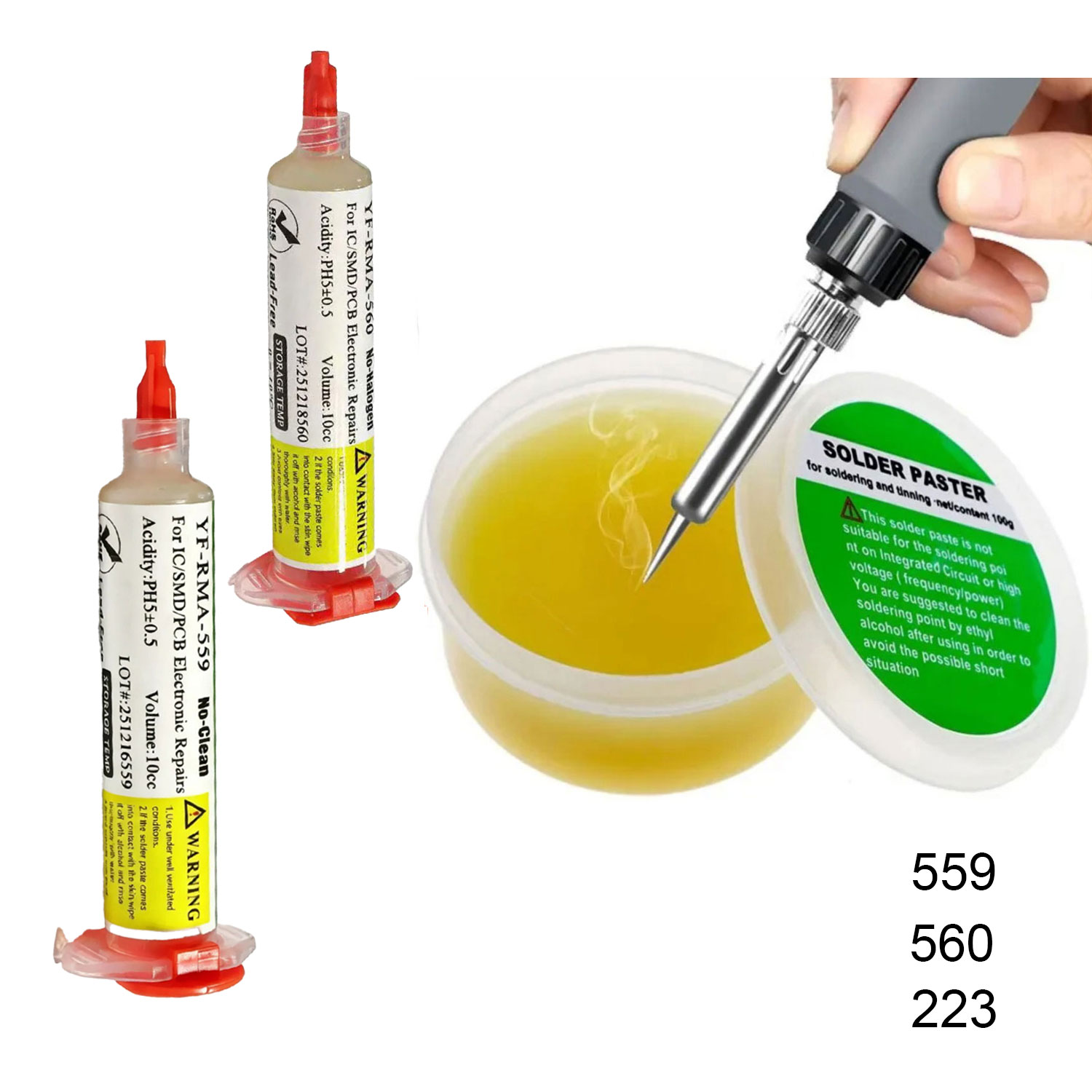 Soldering Flux Liquid - Lötfüllung 559 560 223 No-Clean Lötfüllpaste