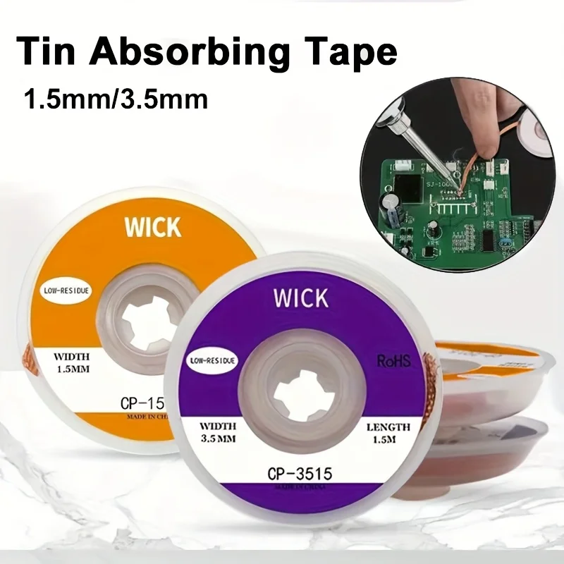 Solder Wick Braid - 1,5 m Entlöten Geflecht Band Kupfer