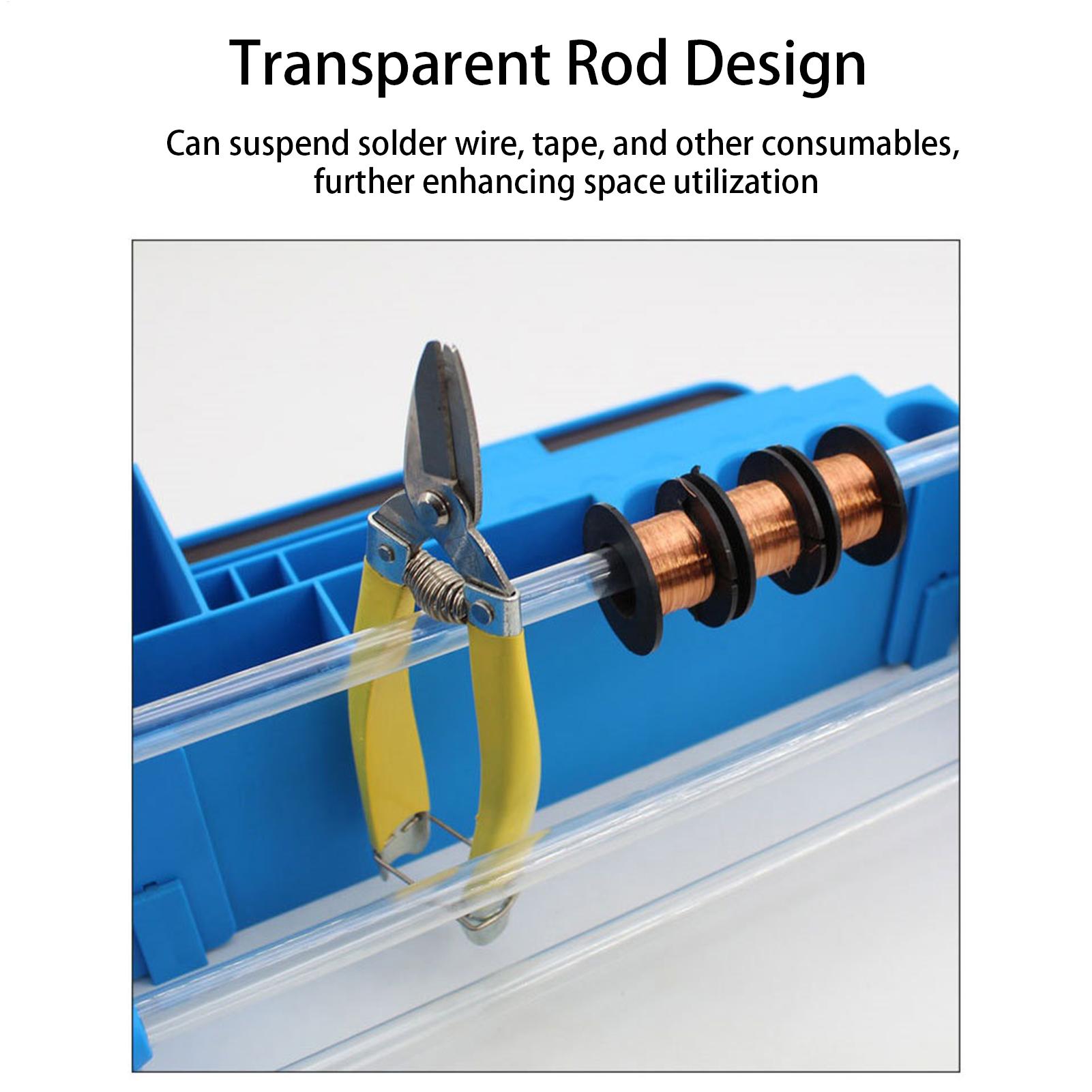 Electronics Repair Workbench - Schraubendreherhalter, robust, mit mehreren Fächern, platzsparend,