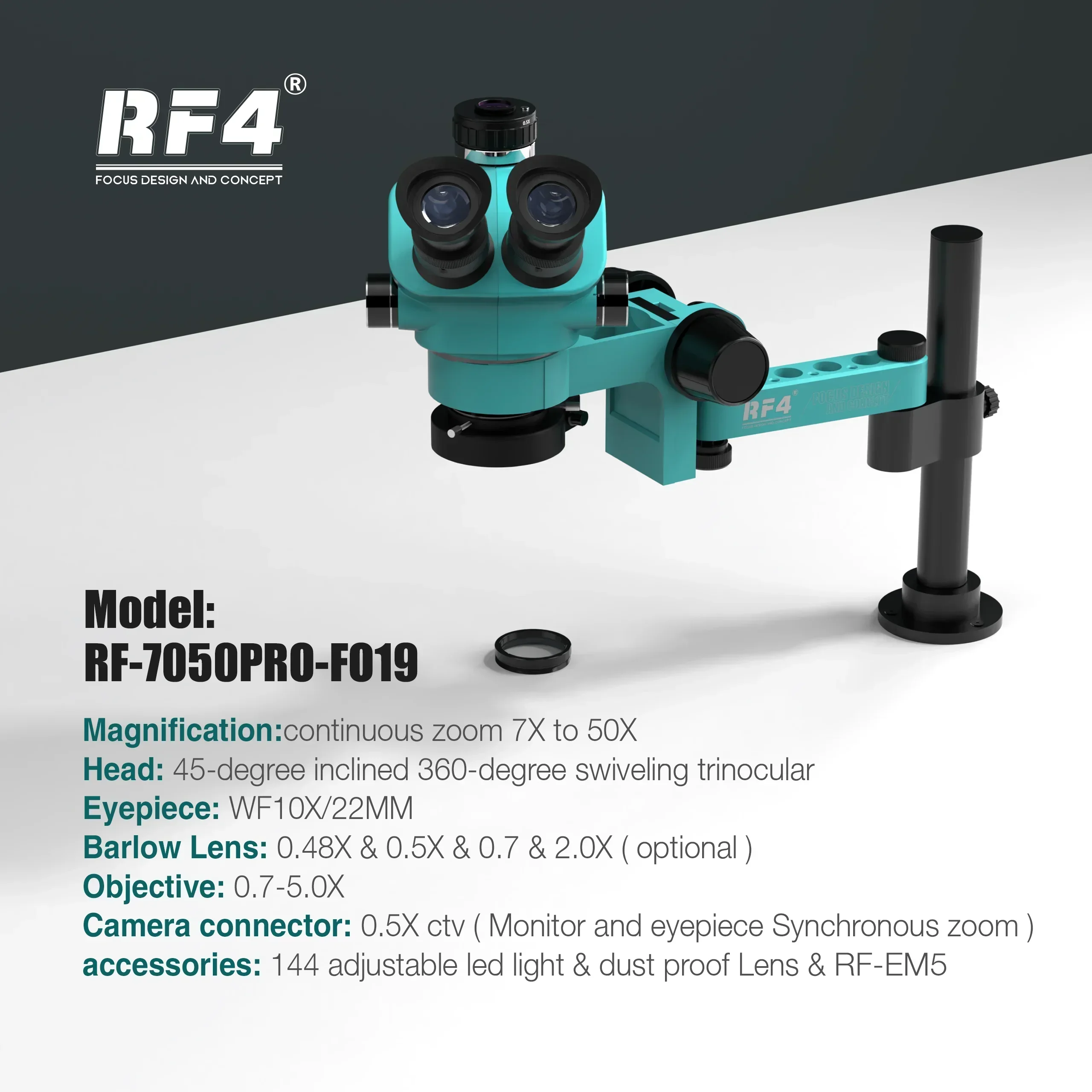 2025/RF4 Mikroskop RF-7050pro- – Electronics Repair Degree Bewertung und Preis