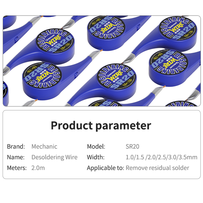 MECHANIKER SR20 Entlötdraht 1, – Solder Wick Braid Bewertung und Preis